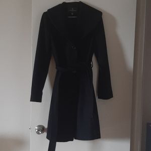 London Fog Wool Blend Belted Coat